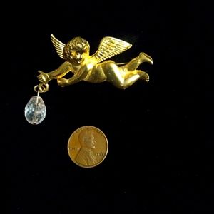 Vintage Cherub Brooch